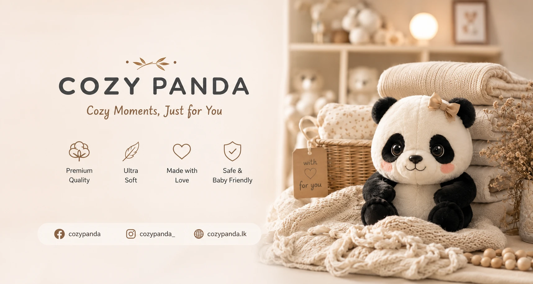 Cozy Panda soft and baby-friendly clothing